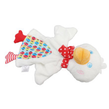 Baby Security Blanket Cute Plush Snuggle Toy 23cm White for 3+ Months