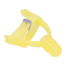 Sicheres Silikon-Baby-Halstopp-Armband, verstellbar, gelb, 10 cm