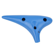 12-Hole Ocarina in Blue: Easy Playing for Beginners & Professionals