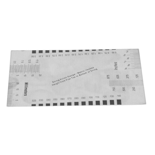 Stainless Steel String Action Ruler Guitar Setup Gauge Multifunctional