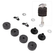 12Pcs Cymbal Felt Sleeves & Wing Nuts Kit, Gray, 4cm