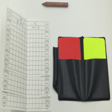 Complete Soccer Referee Card Set with Pen and Record Paper