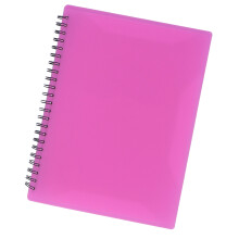 Große Kapazität Pink PVC Musikordner für Zuhause und Schule, 30 Blatt