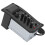 Scatola ABS per pickup di chitarra con equalizzatore, 2x9V, nero 12