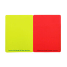 Set completo di cartellini per arbitri di calcio con penna e carta di registrazione