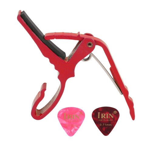Alloy Guitar Capo Quick Tone Change Portable Accessory Red 1