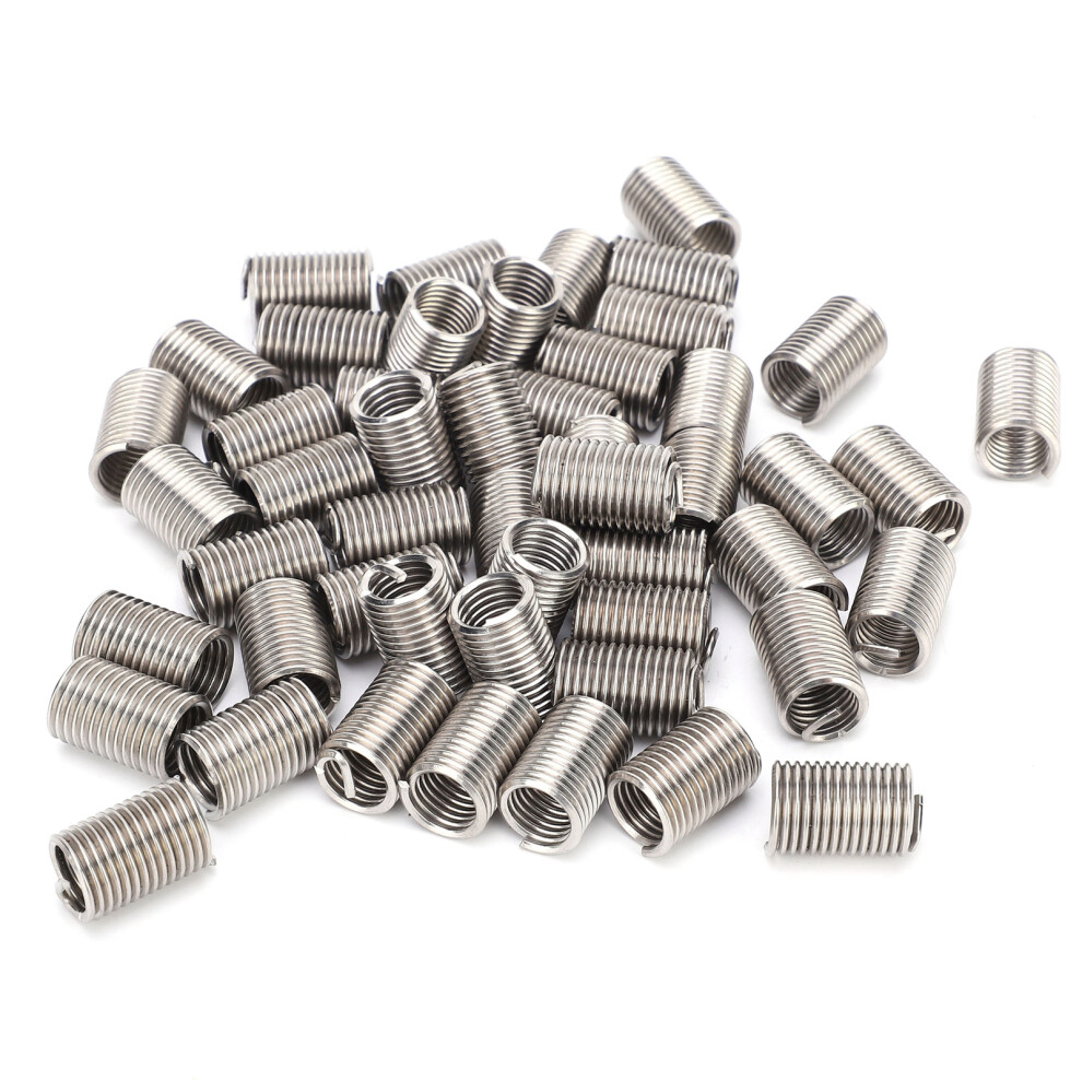 50Pcs M10 X 1.5 Sus304 Wire Thread Insert Sleeve Nut Kit, 10Mm Drill 4131379046552
