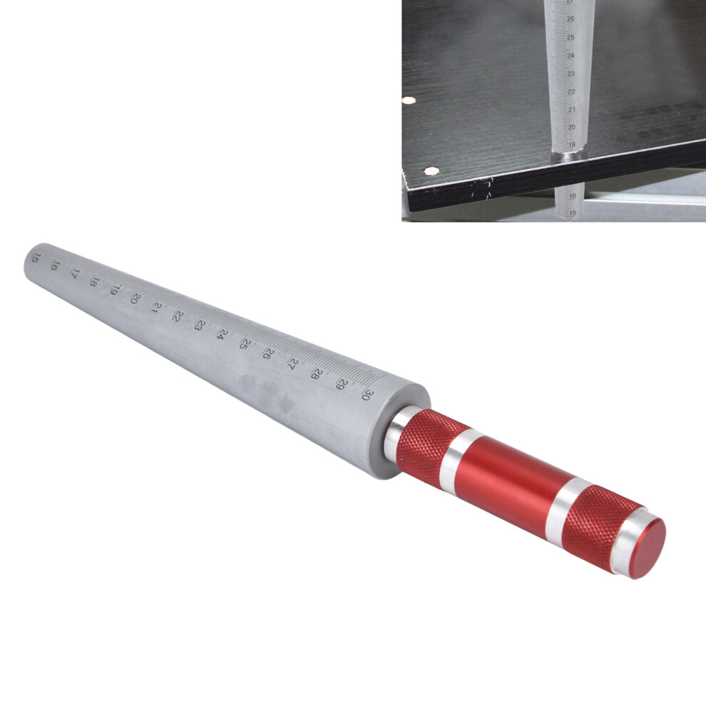 Stainless Steel Aperture Gauge 15-30Mm Inner Diameter Feeler Ruler 8741376426606
