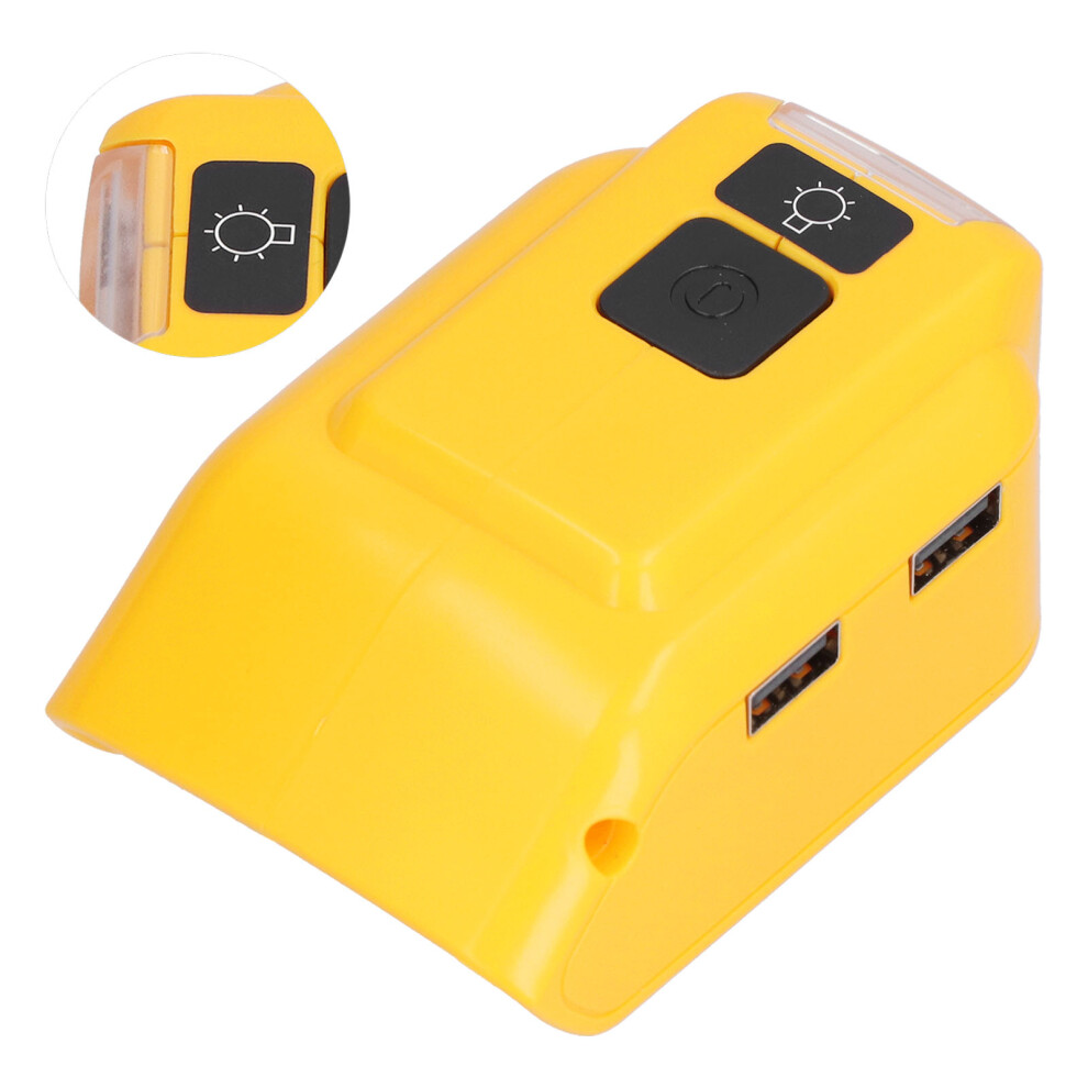 Dcb090 Battery Charger Adapter Converter 14V-22V To Usb & 12V Led Light/Yellow 7891376999738