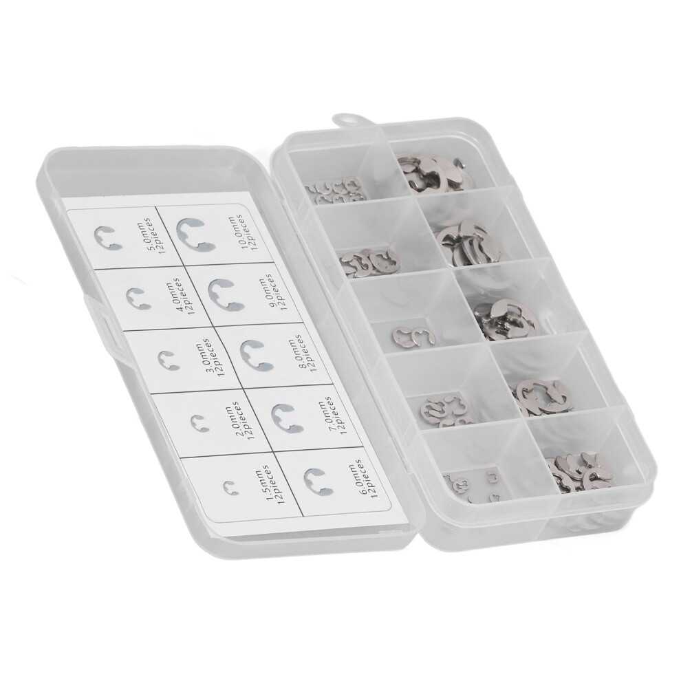 120-teiliger Sicherungsring-Set aus 304 Edelstahl