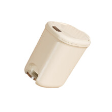 Petite poubelle avec couvercle, poubelle-Blanc Taille moyenne
