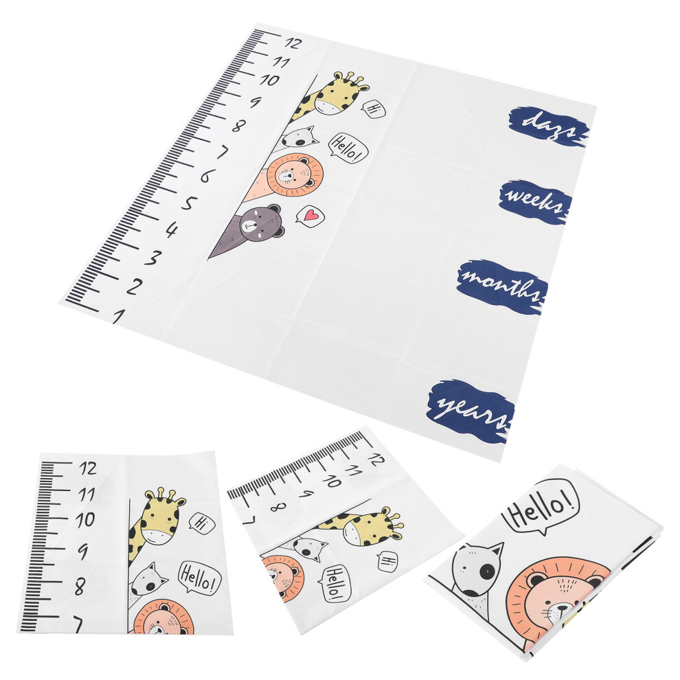 Baby Milestone Photography Cloth 100X100cm Animal Pattern Polyester Cotton 8481379306757