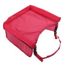 Red Car Lap Tray for Toddlers - Waterproof Soft Adjustable &amp; Storable