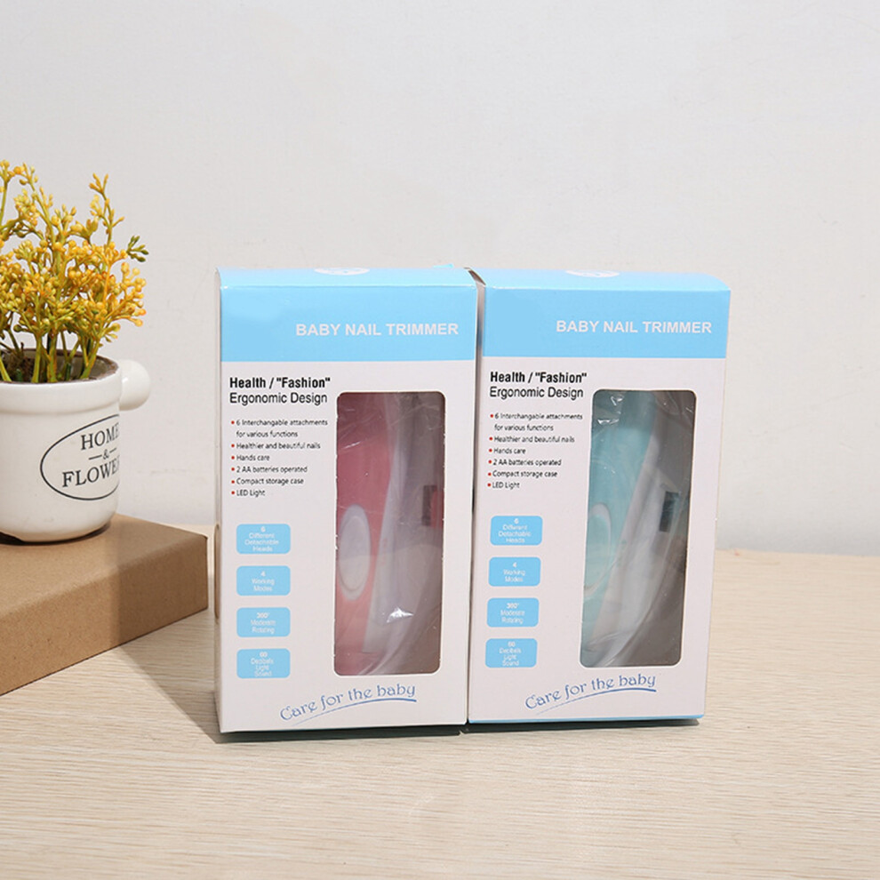 Baby Nail Trimmer 8000Rpm Led 6 Heads Safe Easy For Toddler & Adult Light