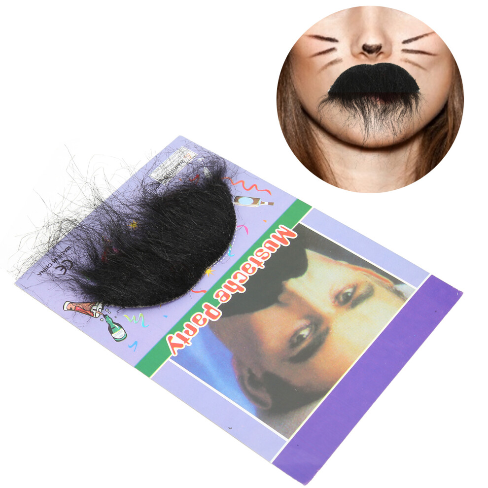 Fake Mustache Cosplay Costume Accessory for Halloween Parties