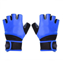 Luvas de proteção contra impactos sem dedos para homens e mulheres, luvas respiráveis para treino na academia com acolchoamento em gel na palma,