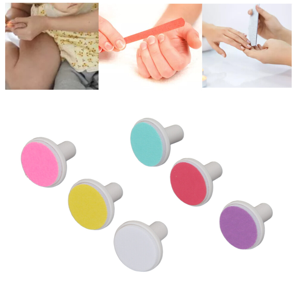 6pc Baby Electric Nail Trimmer Grinding Heads Replacement Pads