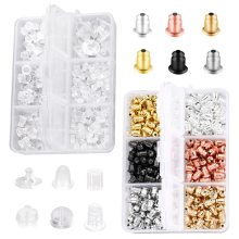 Hypoallergenic Soft Clear Silicone Earring Backs, Secure Grip For Stud Earrings, Multi-purpose - Fits Various Earring Styles, Small And Lightweight,