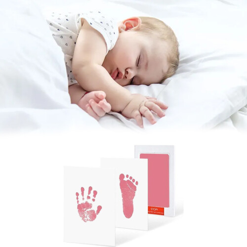 Κομψό μελανοδοχείο Baby Safe Ink Clean Touch, μη τοξικό, εξαιρετικά μεγάλο, ιδανικό για τη 1