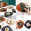 Αδιάβροχα σουπλά για στρογγυλά τραπέζια, ανθεκτικά στη θερμότητα και 4