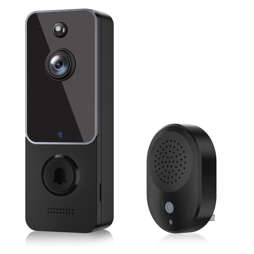 Wireless Doorbell Camera With Head-To-Toe Video, 2.4Ghz Wi-Fi Compatibility, Real-Time Two-Way Communication, Smart Video Doorbell Ensures Secure 9173940579071