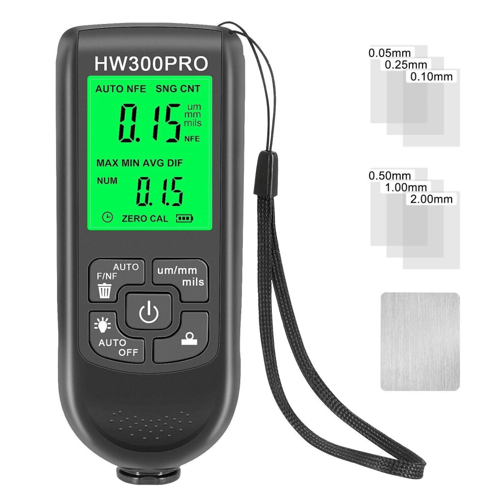 Paint Thickness Gauge For Non-Destructive Measurement, Sophisticated Integrated Probe With Automatic Detection, Perfect For Manufacturing, Metal 9433291998526