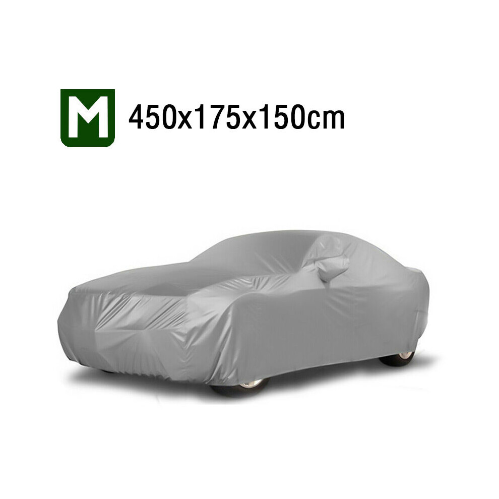 Weatherproof Car Cover, Reflective Strips, Expandability, Suitable For Various Car Types Including Suv, Sports Car, Sedan, Coupe, Convertible Silver 9358999429960