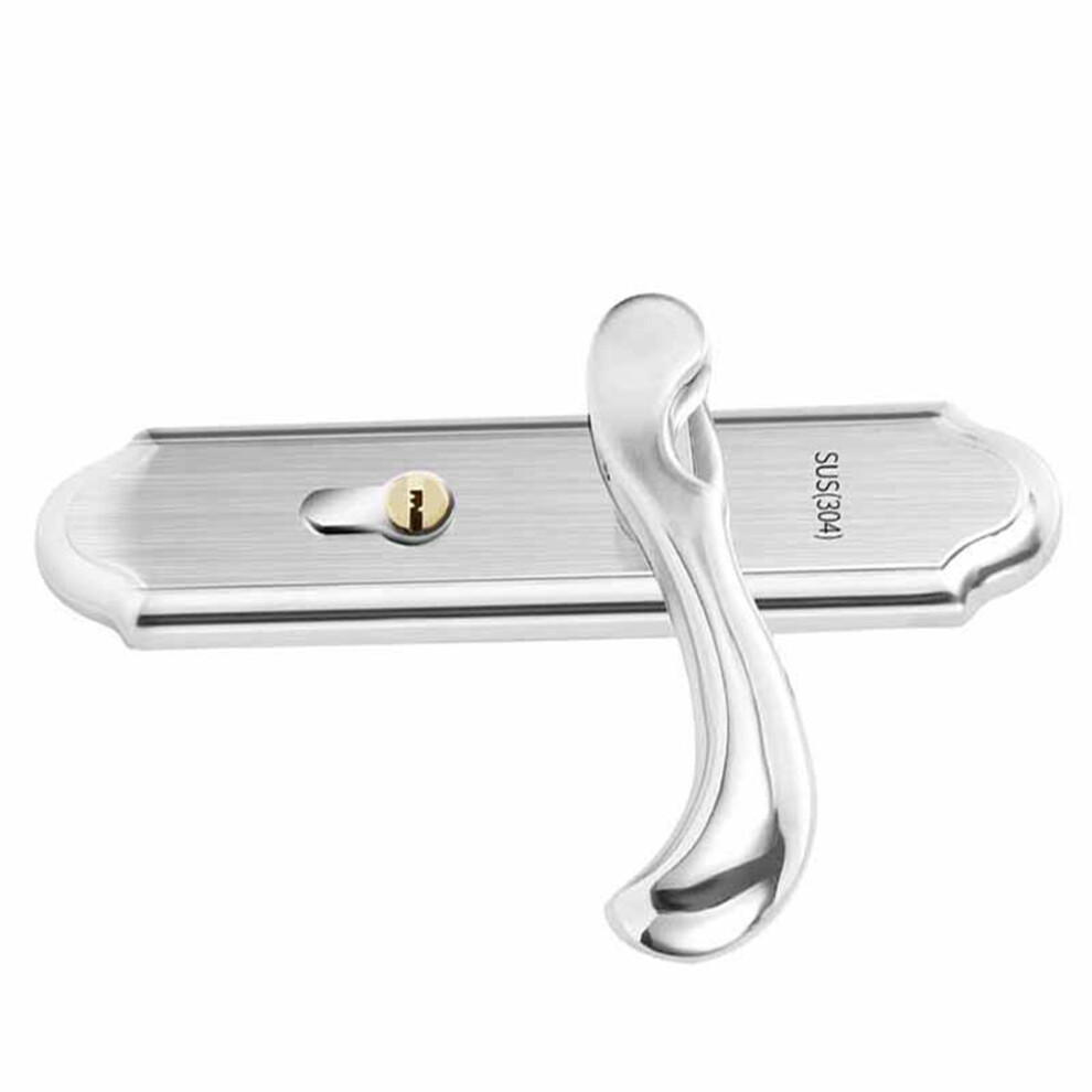 Silent Stainless Steel Keyed Door Lock With Double Latch, 200Mm Handle 3131372393180