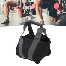 Reißfestiger 12 oz Canvas Gewichthebergurtsack mit ergonomischem Griff – Schwarz