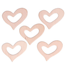 Craft Embellishments For Wedding Anniversary Decor, Wooden Heart Cutouts Natural Wood Material, Hollow Heart Shape Diy Craft Projects, Unfinished