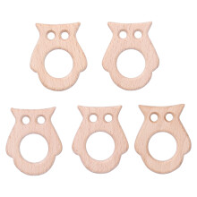 Owl Shaped Teething Toys, Beech Wood Soothes Gum Pain With Natural Wooden Design For Babies, Owl Shaped Maple Teether, Smooth Surface For Safe