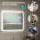 Homcom HOMCOM 600 x 800 mm Bluetooth Bathroom Mirror with LED Lights Wall Mounted 5
