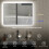 Homcom HOMCOM 600 x 800 mm Bluetooth Bathroom Mirror with LED Lights Wall Mounted 4