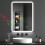 Homcom HOMCOM 500 x 700 mm Bluetooth Bathroom Mirror with LED Lights Wall Mounted 2