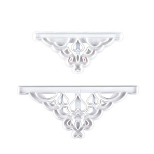 2 Stück Kronenkuchen-Ausstecher-Set ABS DIY Tiara Form für Geburtstag & Party