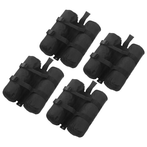 Heavy Duty 1680D Polyester Fabric Canopy Weights, Enhanced Stability For Outdoor Structures, Adjustable Velcro Straps For Secure Attachment, Portable 2