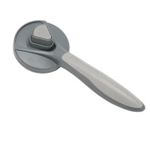 Self-Cleaning Stainless Steel Cat & Dog Brush, Grey 77x193mm