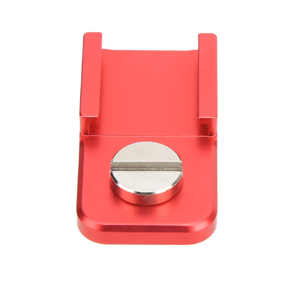 Aluminum Alloy Camera Cold Shoe Mount Adapter With 1/4In Screw 6951375744751