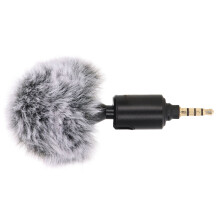 Adjustable Noise Reduction Smartphone Microphone 3.5mm, Plastic & Metal