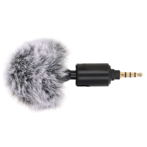Adjustable Noise Reduction Smartphone Microphone 3.5mm, Plastic & Metal