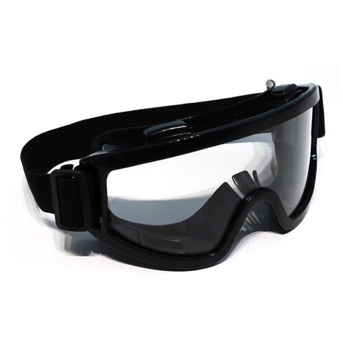 Dustproof Protective Goggle Transparent Lens Black Frame 18x8x3mm 2