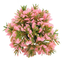 Aquarium Fish Tank Pink Grass Ball Durable Plastic Easy to Clean