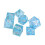 7pcs Light Blue Resin Polyhedral Dice Set for Tabletop RPGs 2