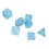 7pcs Light Blue Resin Polyhedral Dice Set for Tabletop RPGs 11