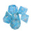 7pcs Light Blue Silver Resin Polyhedral Dice Set for Tabletop RPG Games 10