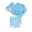 7pcs Light Blue Resin Polyhedral Dice Set for Tabletop RPGs 8