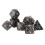 7PCS Hollow Brass Polyhedral Dice Set with Clear Coating for Gaming 1