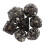 7PCS Hollow Brass Polyhedral Dice Set with Clear Coating for Gaming 14