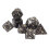 7PCS Hollow Brass Polyhedral Dice Set with Clear Coating for Gaming 16