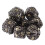 7pcs Hollow Brass Polyhedral Dice Set, Clear Coating, Durable Game Toy 16